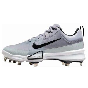 Nike Force Zoom Trout 9 Pro Men Size 10.5 Grey Metal Baseball Cleats FB2907-002
